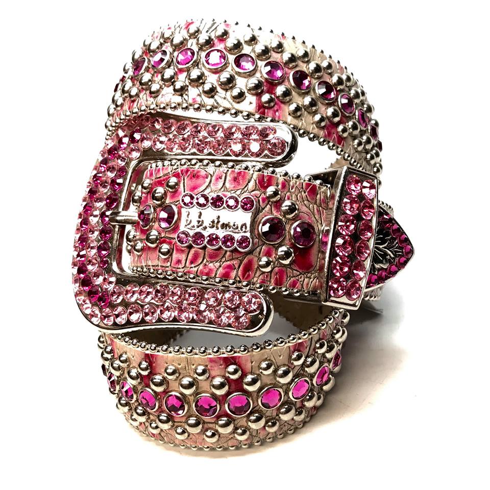 b.b. Simon 'Fuchsia Fully Loaded' Crystal Belt - Dudes Boutique