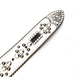 b.b. Simon 'White Phoenix' Crystal Belt - Dudes Boutique