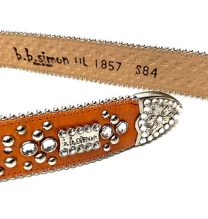 b.b. Simon 'Orange' Crystal Belt - Dudes Boutique