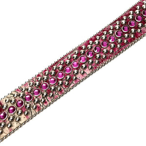 b.b. Simon 'Fuchsia Fully Loaded' Crystal Belt - Dudes Boutique