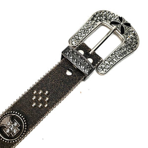 b.b. Simon 'Matrix Blackout' Crystal Belt - Dudes Boutique