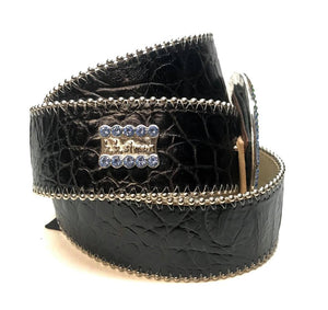b.b. Simon 'Black Globe' Crystal Belt - Dudes Boutique