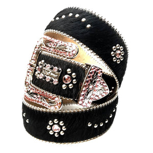 b.b. Simon 'Strawberry Pony' Crystal Belt - Dudes Boutique