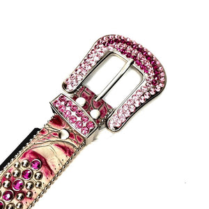 b.b. Simon 'Fuchsia Fully Loaded' Crystal Belt - Dudes Boutique
