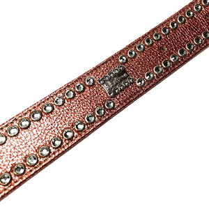 b.b. Simon 'Cross Orange Chrome' Double Row Crystal Belt - Dudes Boutique