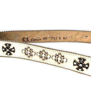 b.b. Simon 'White Phoenix' Crystal Belt - Dudes Boutique