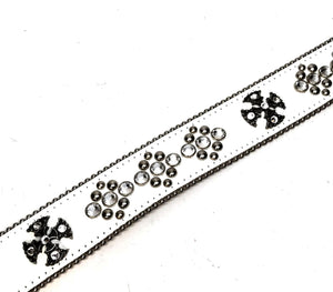 b.b. Simon 'White Phoenix' Crystal Belt - Dudes Boutique