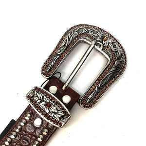b.b. Simon 'Double Row Studded' Crystal Belt - Dudes Boutique