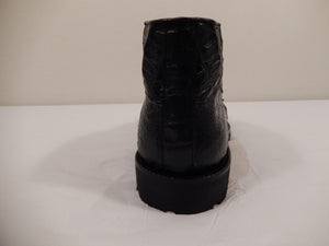 Los Altos All-Over Crocodile Belly Lace Up Ankle Boots - Dudes Boutique