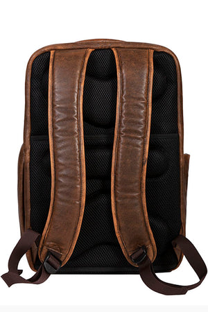 Scully Distressed Brown Leather Backpack - Dudes Boutique