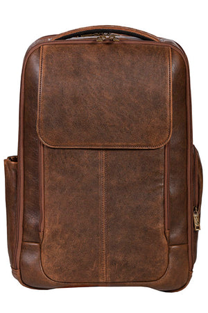 Scully Distressed Brown Leather Backpack - Dudes Boutique