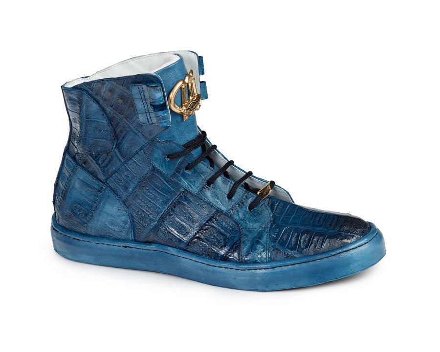 Mauri - 6129 All-Over Baby Crocodile High-top Sneakers - Dudes Boutique