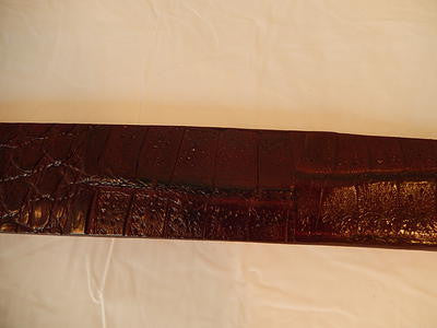 Safari Burgundy Crocodile Belt - Dudes Boutique