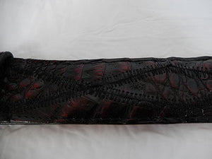 Los Altos Cross Stitch Hornback Crocodile Belt - Dudes Boutique