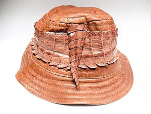 G Gator Crocodile x Lambskin Bucket Hat - Dudes Boutique