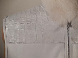 G Gator - 903 Crocodile Vest with Fox Collar - Dudes Boutique