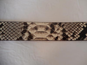 Wild West Boots Natural Python Belt - Dudes Boutique
