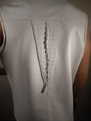 G Gator - 903 Crocodile Vest with Fox Collar - Dudes Boutique