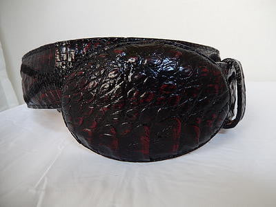 Los Altos Cross Stitch Hornback Crocodile Belt - Dudes Boutique