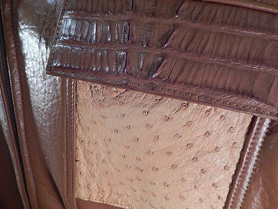 G Gator - Cognac Crocodile & Ostrich Skin Jacket - Dudes Boutique