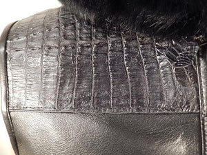 G Gator - 903 Crocodile Vest with Fox Collar - Dudes Boutique