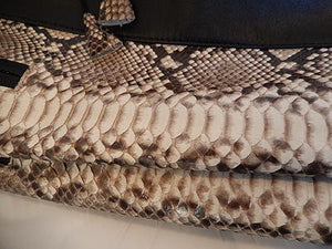 G Gator Lambskin x Natural Python Joggers - Dudes Boutique