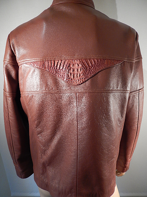 G Gator - 2003 Cognac Crocodile Skin Jacket - Dudes Boutique