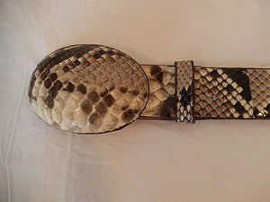 Wild West Boots Natural Python Belt - Dudes Boutique