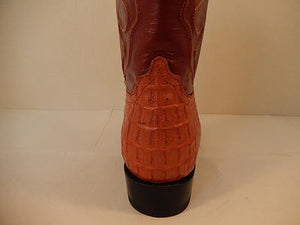Wild West Boots Cognac Crocodile Cowboy Boot - Dudes Boutique