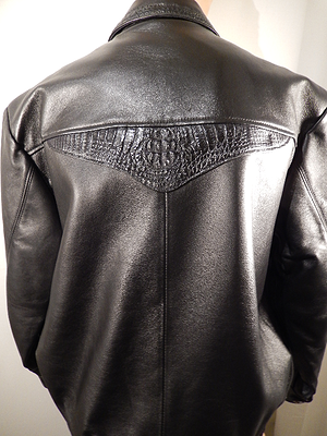 G Gator - Black Crocodile, Stingray, and Lambskin Jacket - Dudes Boutique