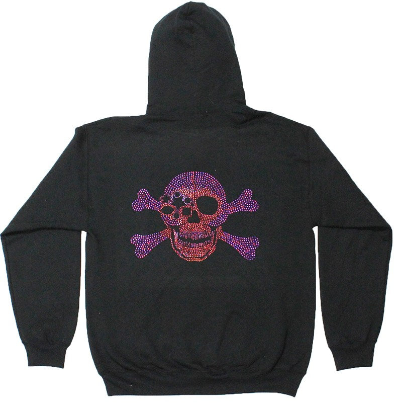 b.b. Simon Volcano Skull Fully Loaded Crystal Hoodie – Dudes Boutique