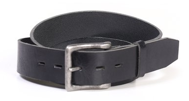 Schott  Men's Cowhide Leather Belt with Antique Nickel Buckle - Dudes Boutique