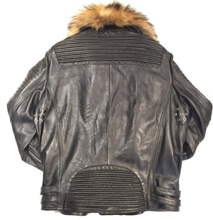 Mason & Copper Fox Collar Biker Jacket - Dudes Boutique