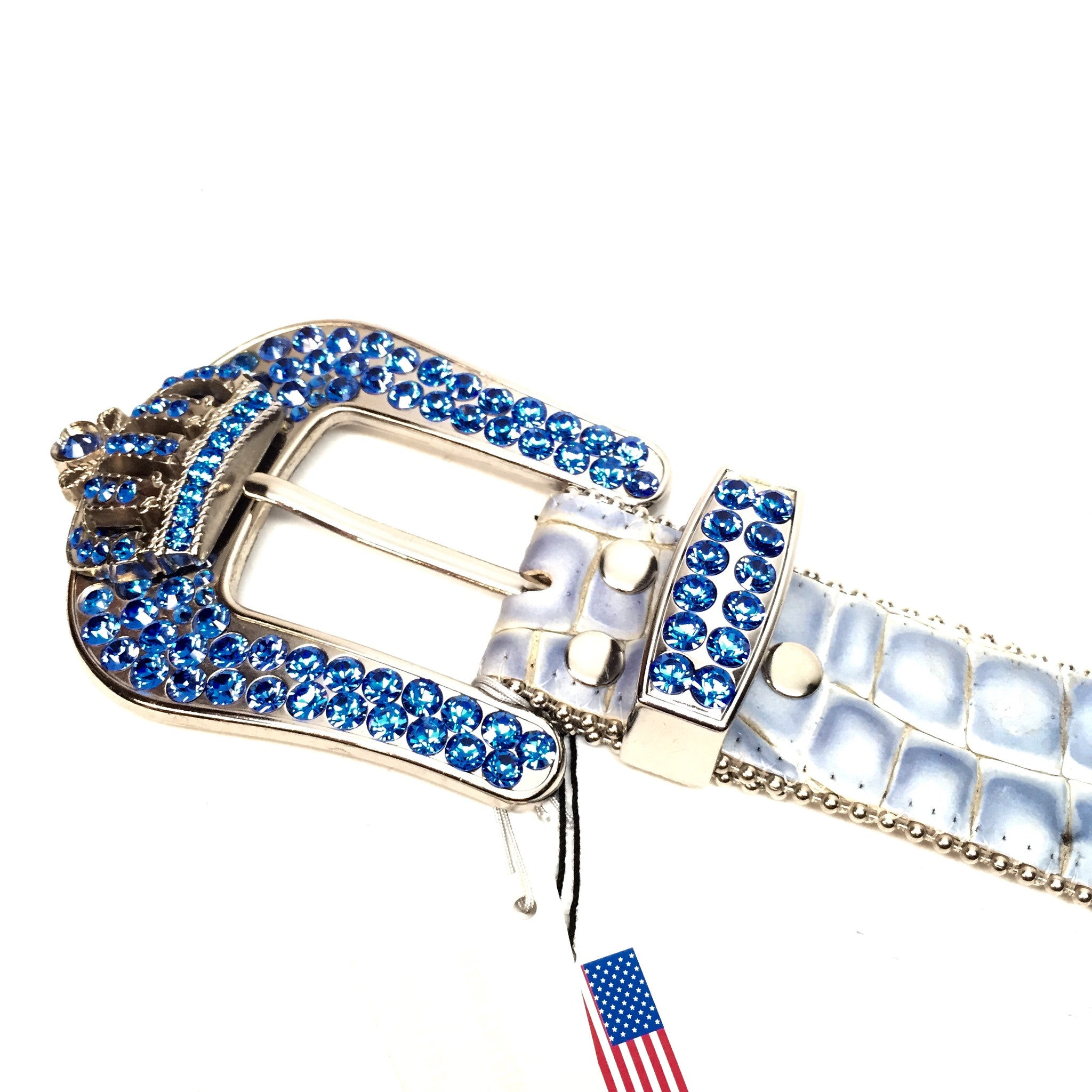 b.b. Simon - "Poseidon" Crystal Belt - Dudes Boutique