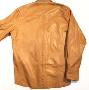 Kashani Lambskin Button-Up Shirt w/ Gator Pockets - Dudes Boutique