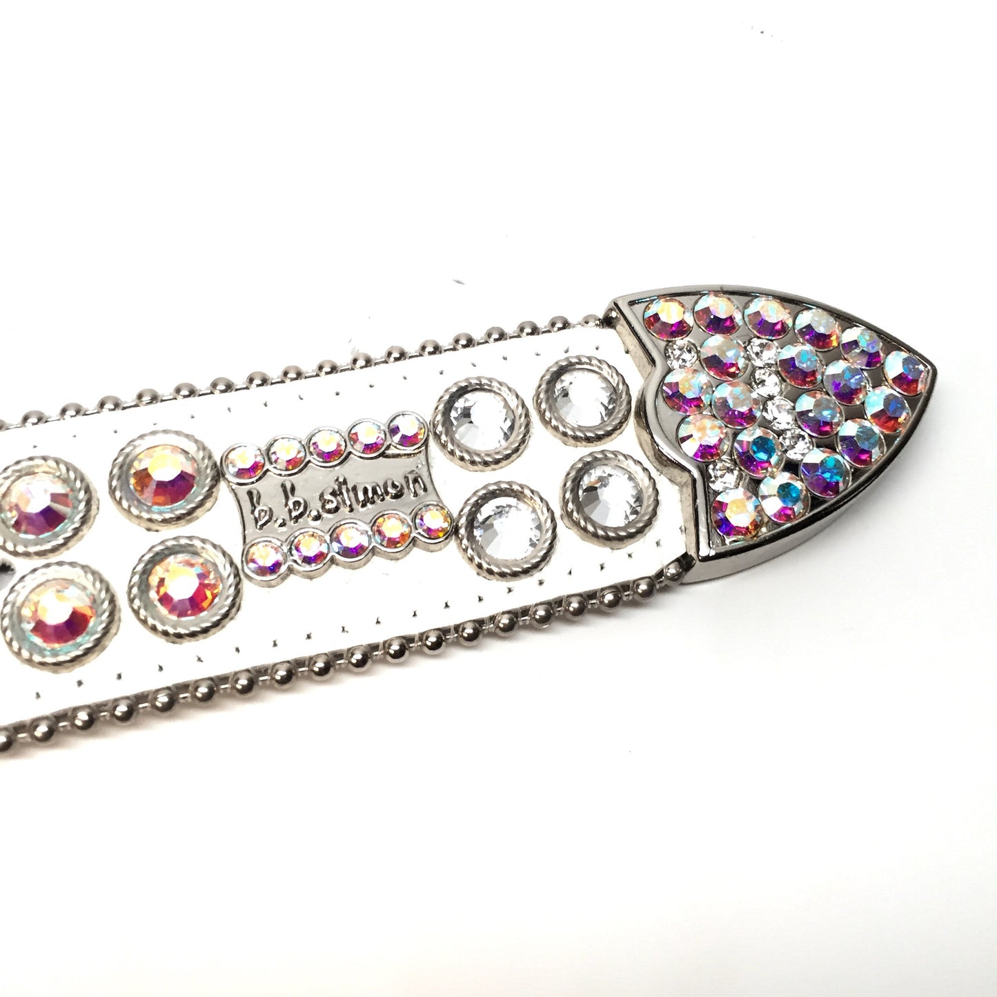b.b. Simon - "Flash" 2-Row Crystal Belt - Dudes Boutique