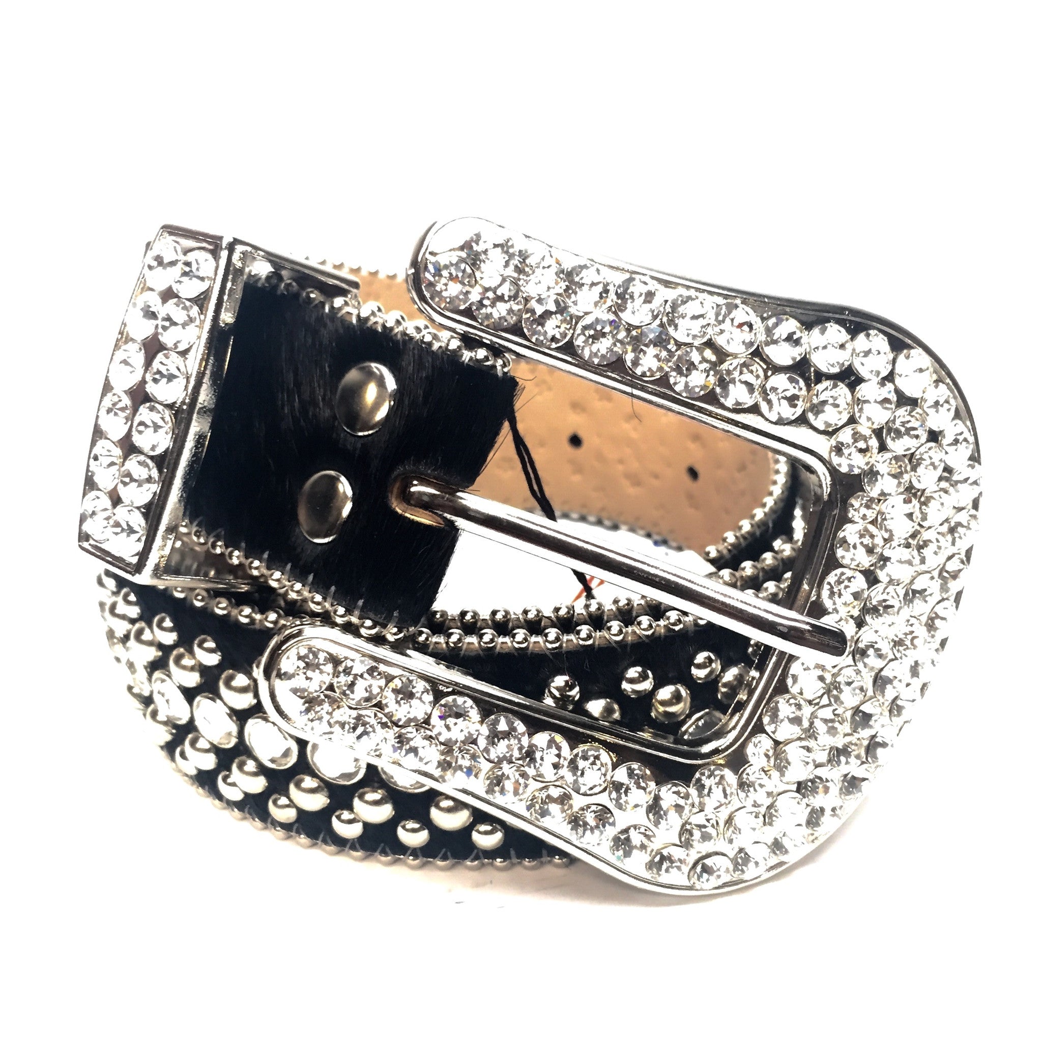 b.b. Simon 'Black Magic' Crystal Belt - Dudes Boutique