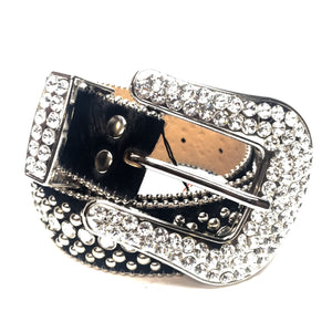 b.b. Simon 'Black Magic' Crystal Belt - Dudes Boutique