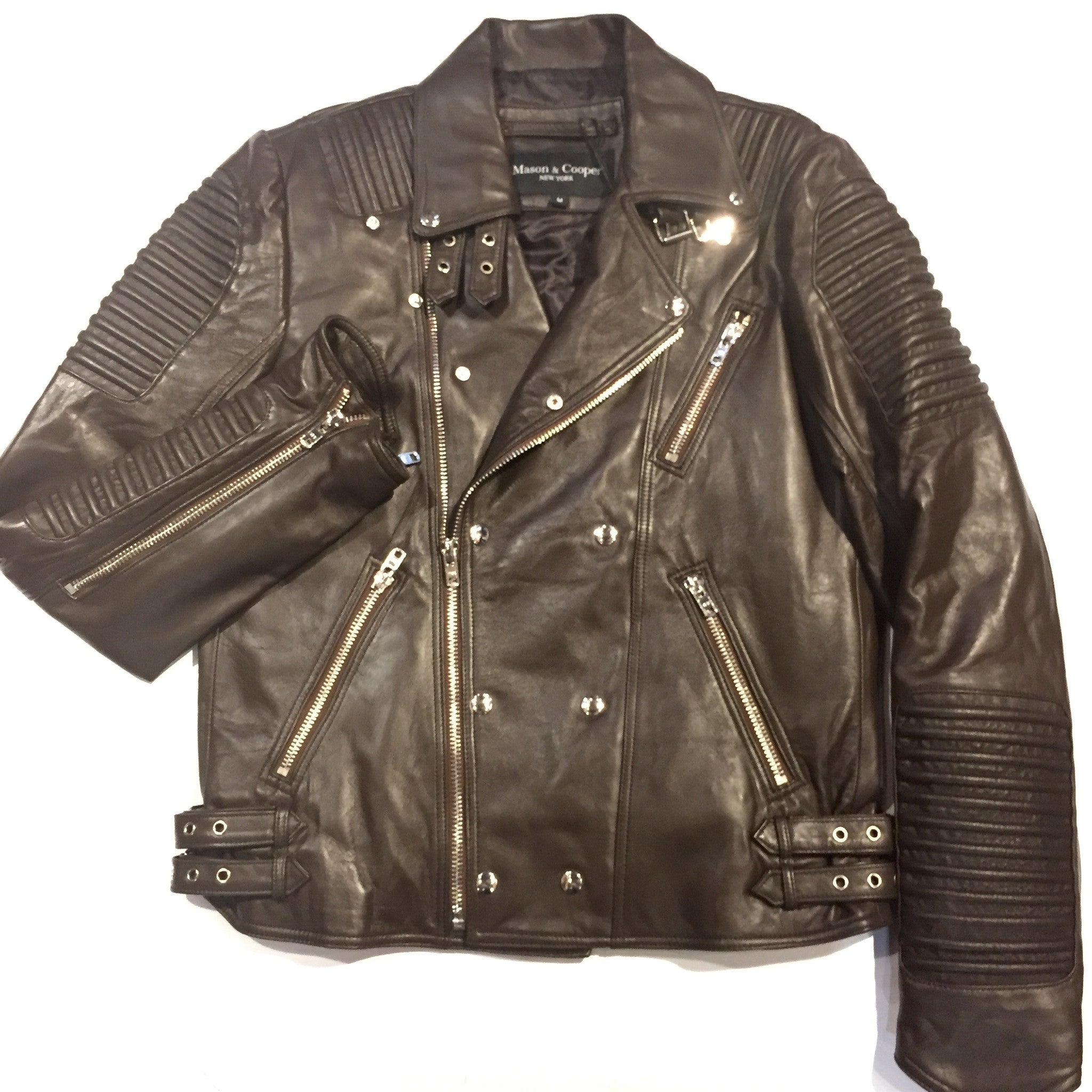 Mason & Copper Lambskin Motor Cycle Jacket - Dudes Boutique