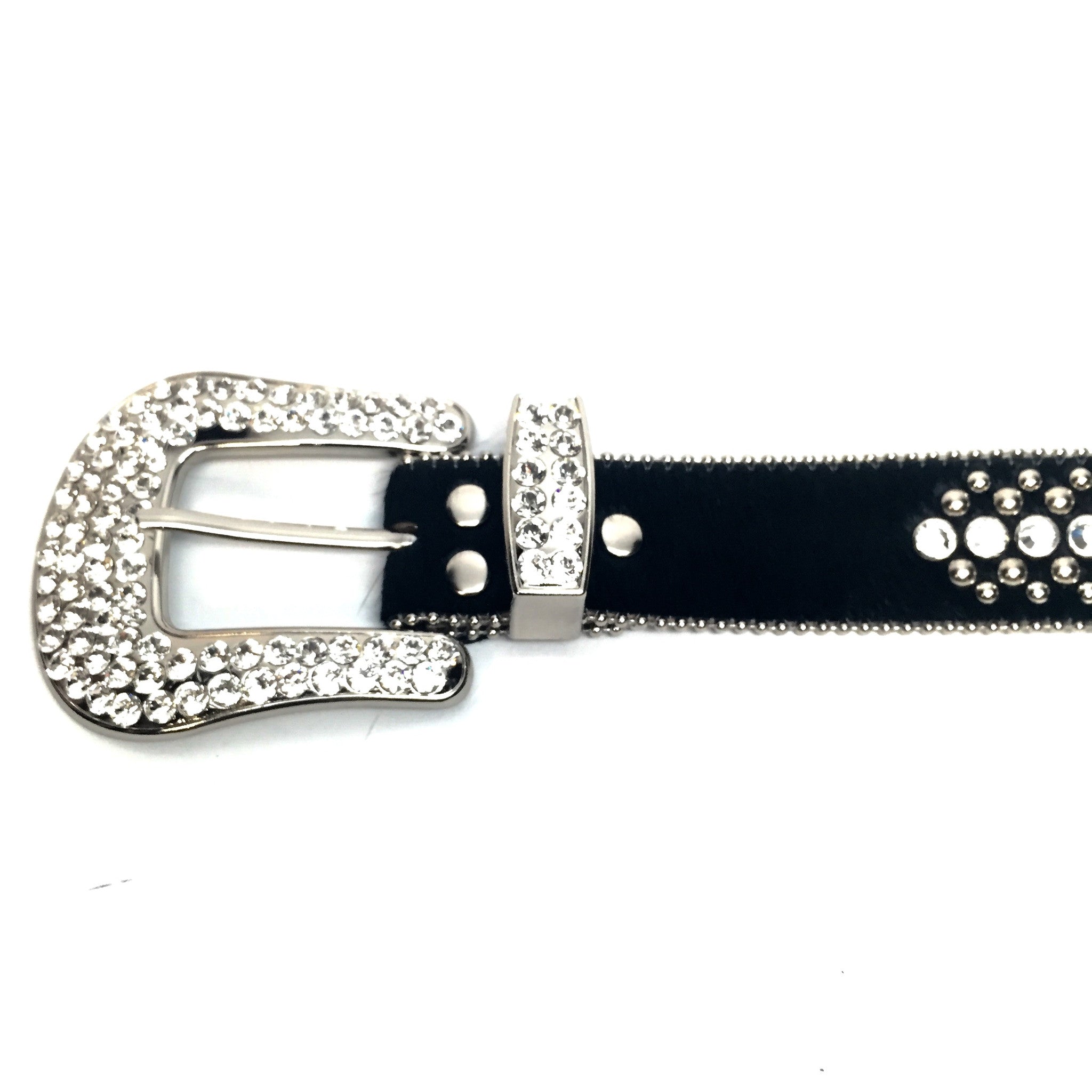 b.b. Simon 'Black Magic' Crystal Belt - Dudes Boutique