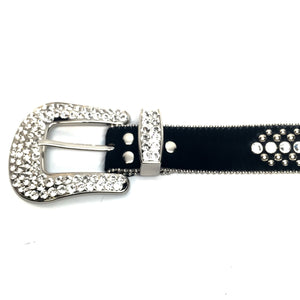 b.b. Simon 'Black Magic' Crystal Belt - Dudes Boutique