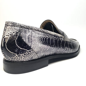 Mauri - 4323 Cambridge Ostrich Leg Penny Loafers - Dudes Boutique