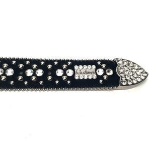 b.b. Simon 'Black Magic' Crystal Belt - Dudes Boutique