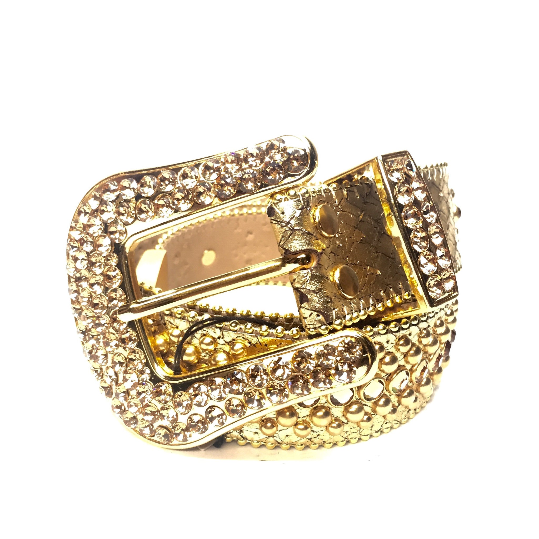 b.b. Simon 'Golden Cobra' Crystal Belt - Dudes Boutique