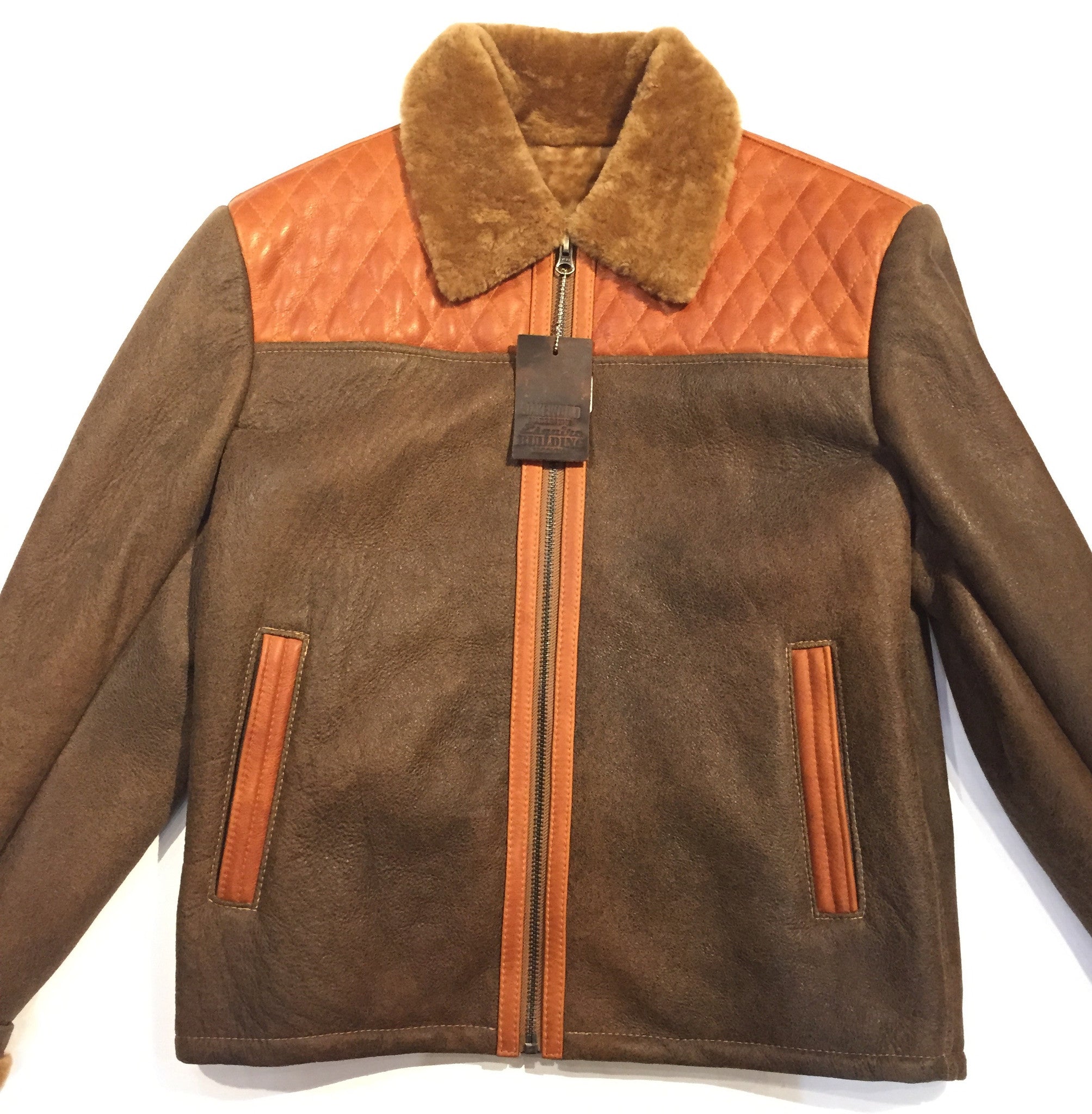 Jakewood "Alaska" Tan Shearling Jacket - Dudes Boutique