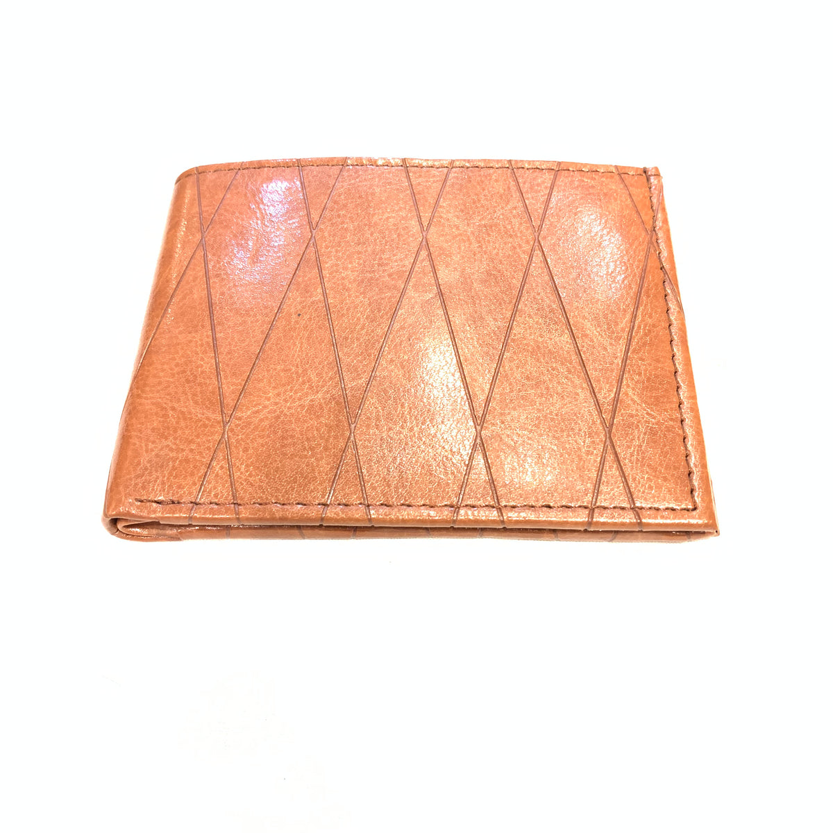 Ace Caramel Wax Leather Bi-fold Wallet - Dudes Boutique