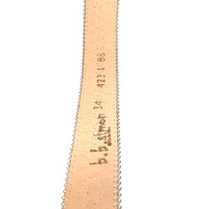 b.b. Simon Skull Ultramarine Blue Double Row Belt - Dudes Boutique