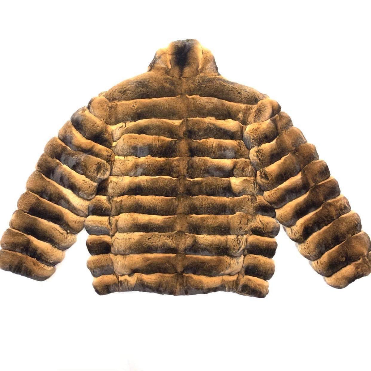 Kashani Men's Brown Full Chinchilla Fur Coat - Dudes Boutique