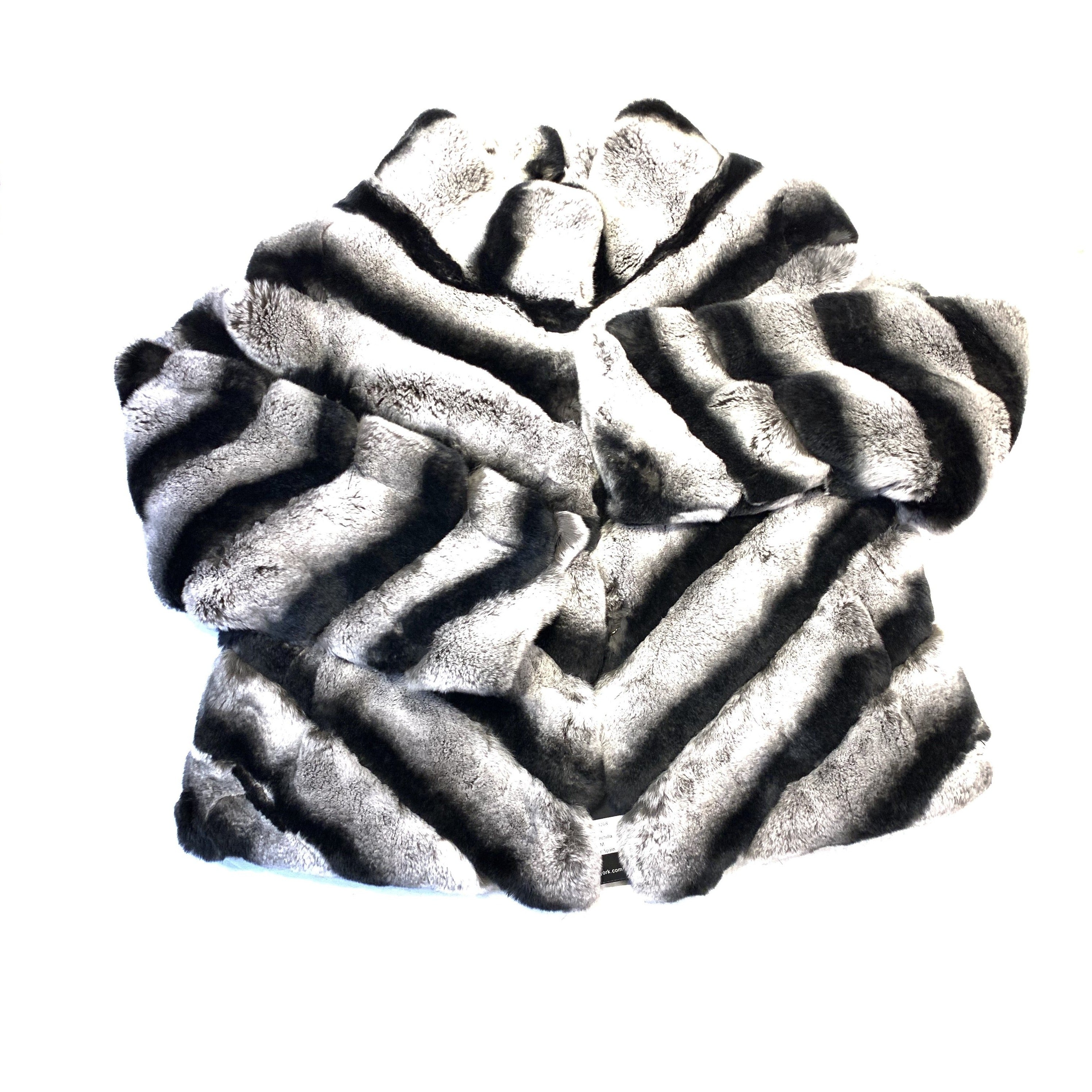 Kashani Ladies Rex Rabbit Chinchilla Coat - Dudes Boutique