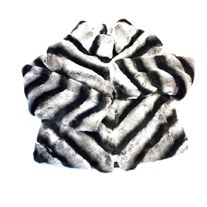 Kashani Ladies Rex Rabbit Chinchilla Coat - Dudes Boutique